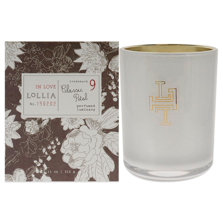 Lollia의 In Love Luminary - Classic Petal 남녀공용 캔들 - 11온스