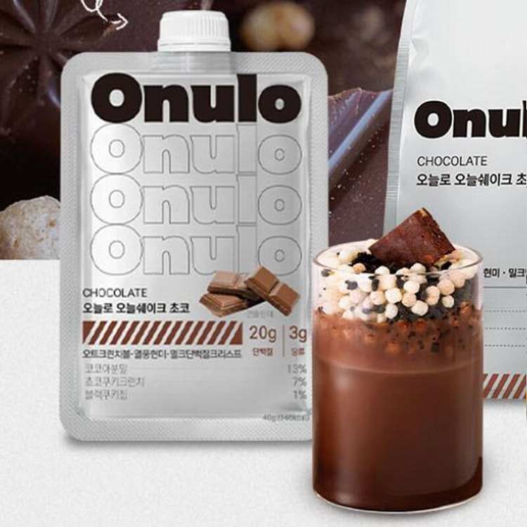 【韩国直邮】Onulo酸奶蛋白质代餐奶昔巧克力味