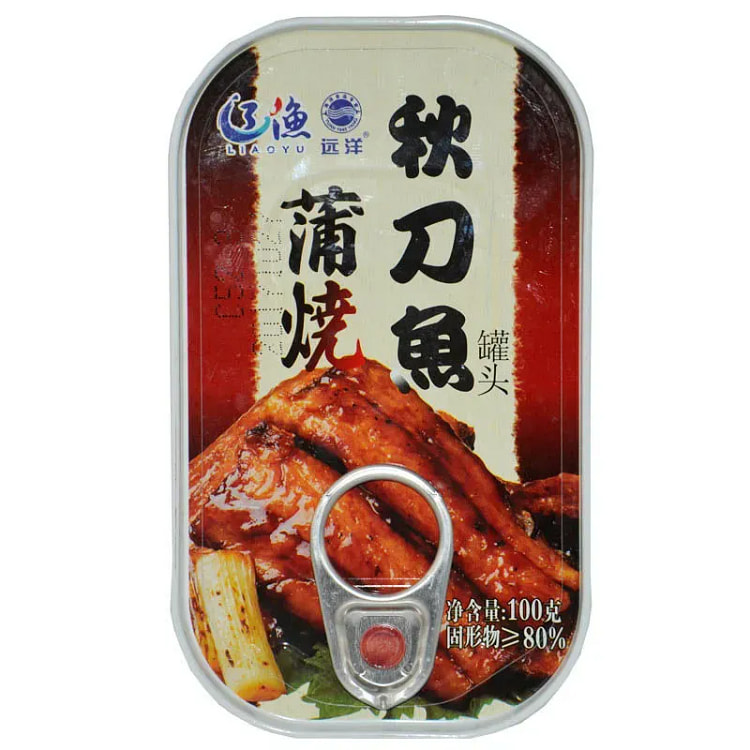 辽渔远洋蒲烧秋刀鱼罐头下酒菜拌饭即食100g*1盒 100 克