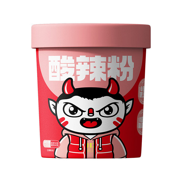 食族人活力酸辣粉 红薯粉丝麻辣川渝风味桶装免煮速食 110 克