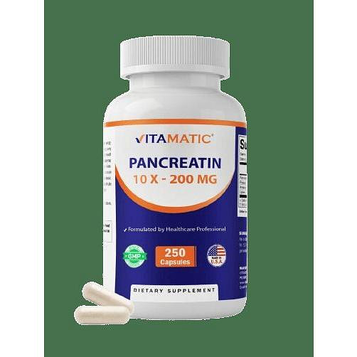 Pancreatin 10X Digestive Enzymes - 250 Capsules 1 each
