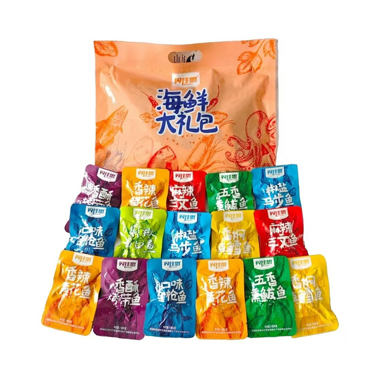 山东特产  海鲜零食大礼包 500g*1包 500 克