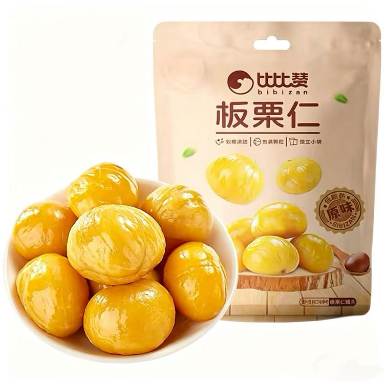 比比赞原味即食板栗仁60g*2袋 2 包