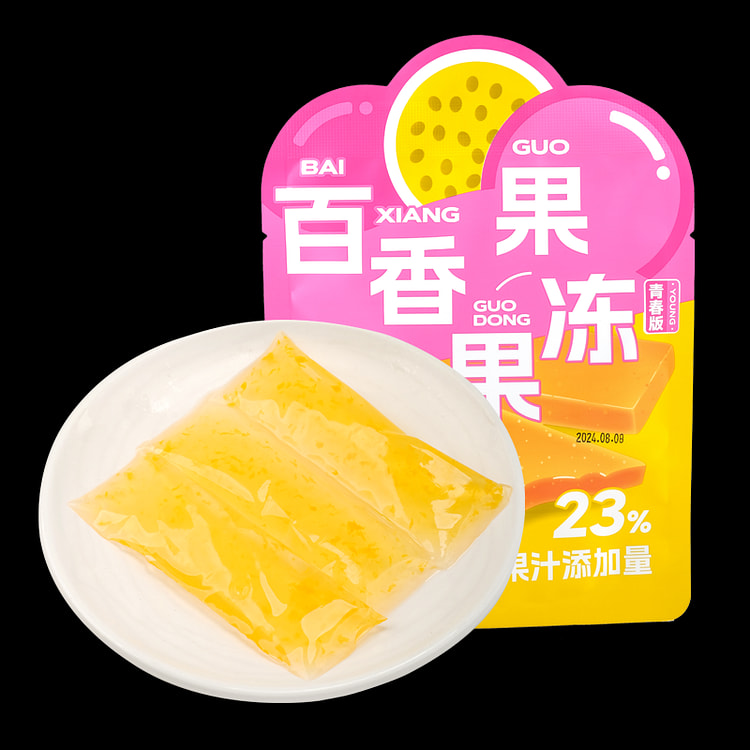 德和百香果果冻0脂肪云南热带水果果冻120g*1袋
