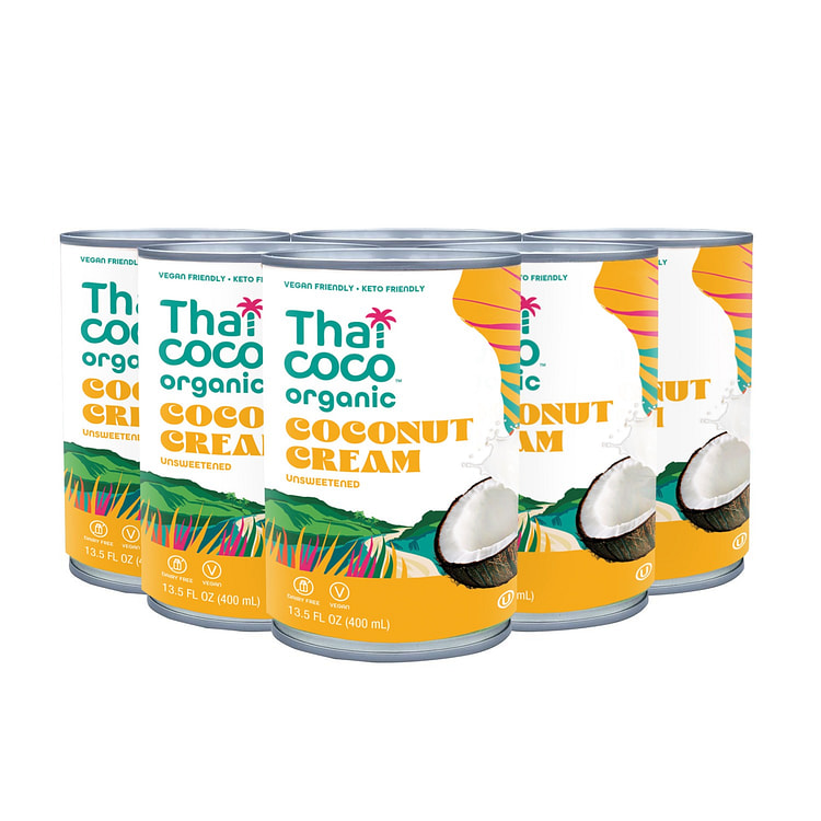 Organic Coconut Cream Full Fat Unsweetened 6 Pk 13.5 fl.oz