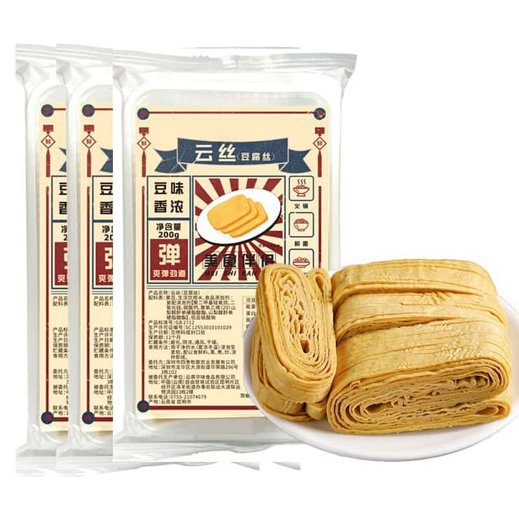 Yunnan cloud silk tofu silk beancurd bamboo silk