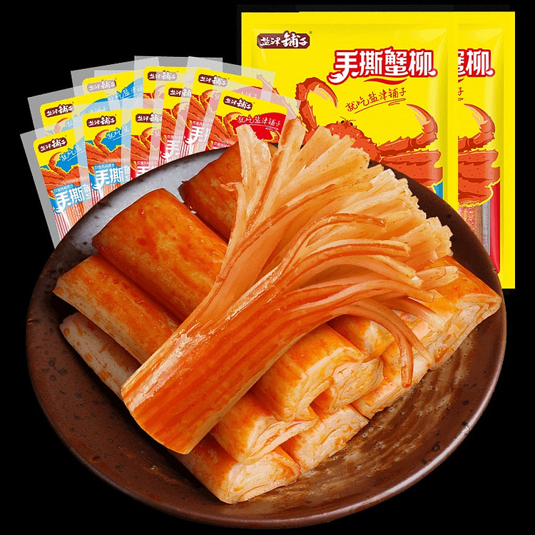 盐津铺子 手撕蟹柳 2种口味