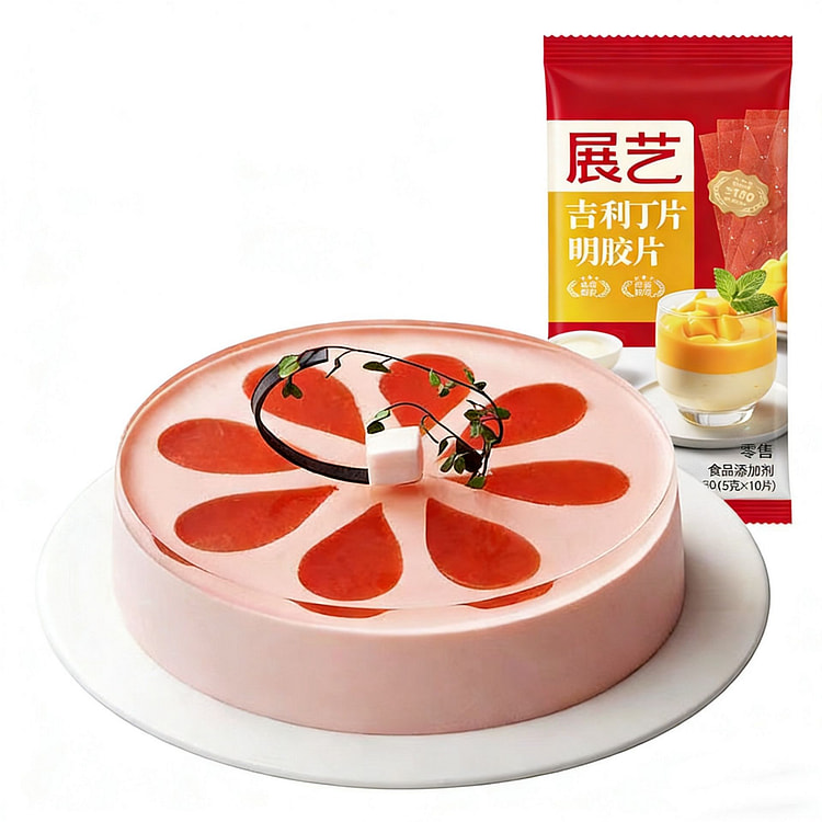 展艺 吉利丁片 冻吉利 丁粉 自制布丁慕斯烘焙原料 50 克