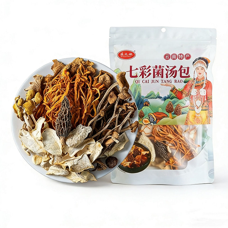 滇九妹菌汤包正品七彩菌汤包煲汤新鲜菌菇包干货炖汤 100 克