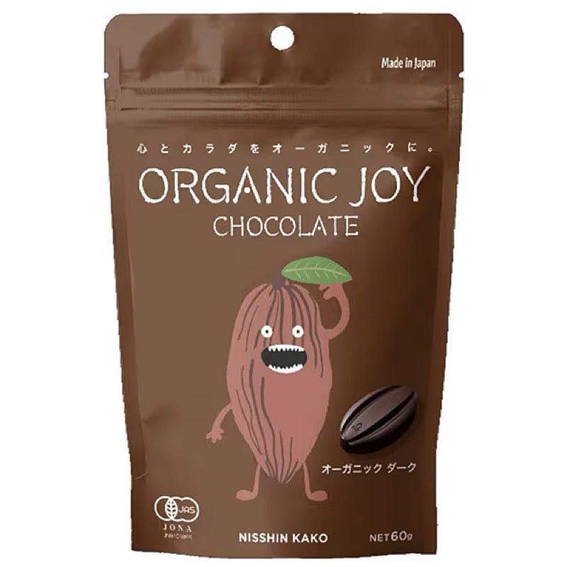 Nissin Kako Organic Joy Chocolate Dark 60g 1 each