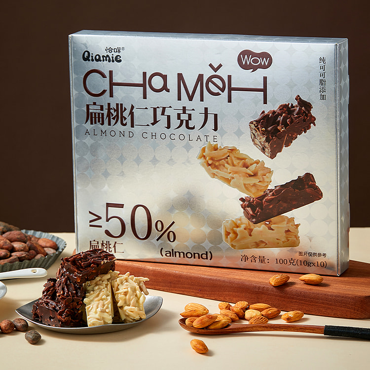 Dobby扁桃仁黑巧克力100g*1盒