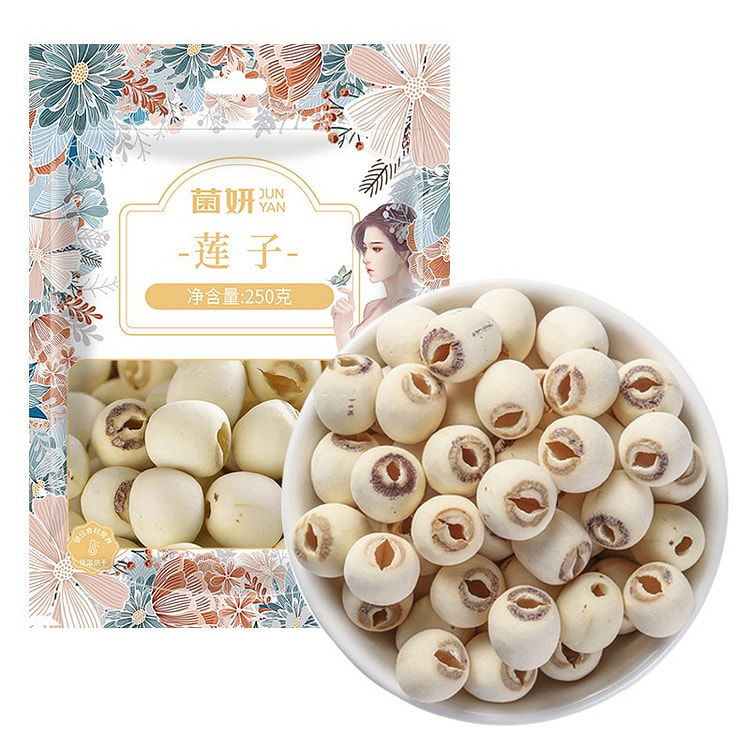 Junyan Fujian Jianning Premium White Lotus Seeds 250 g