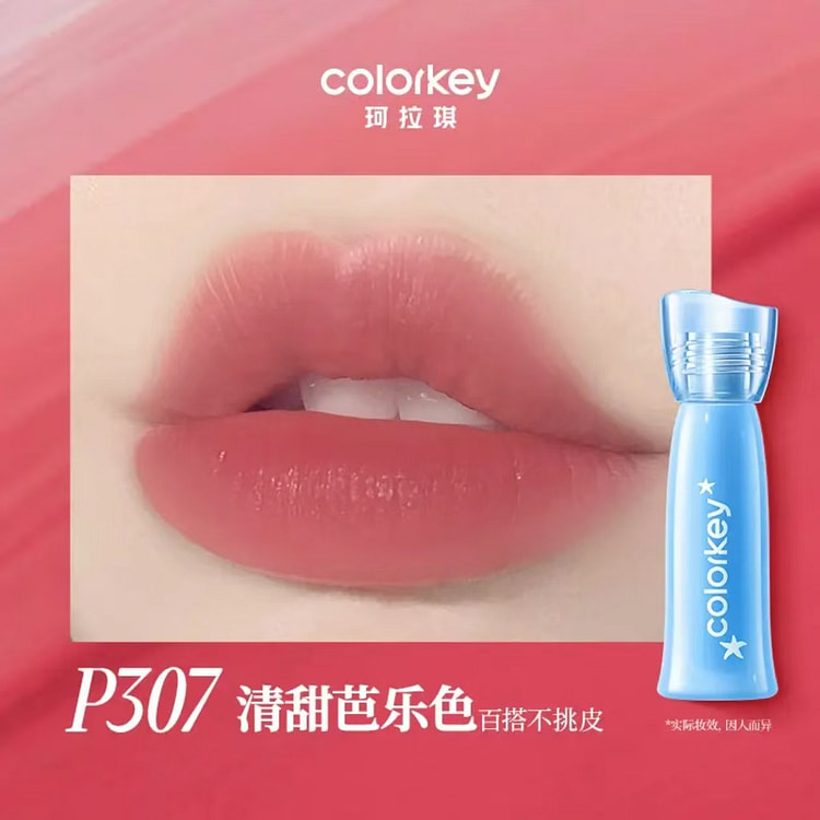 Colorkey Water sensitive Soft Mist Lip Dew # P307 1 count