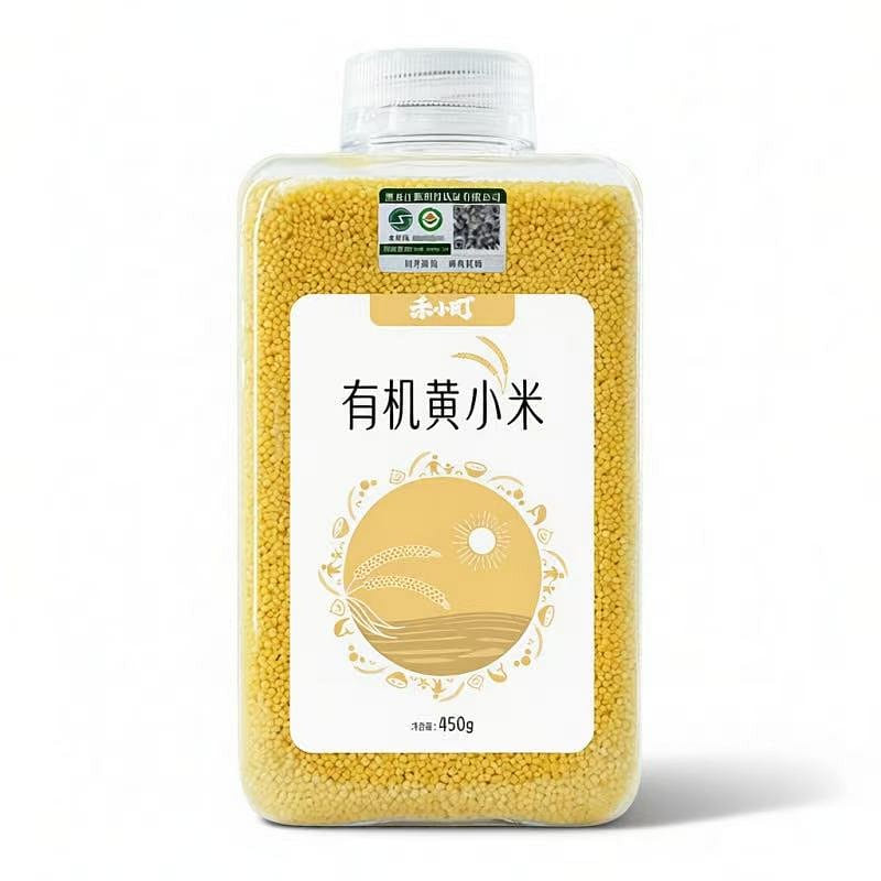 He XiaomachiAohanOrganicYellow Millet450g*1 Bottle 1 bottle