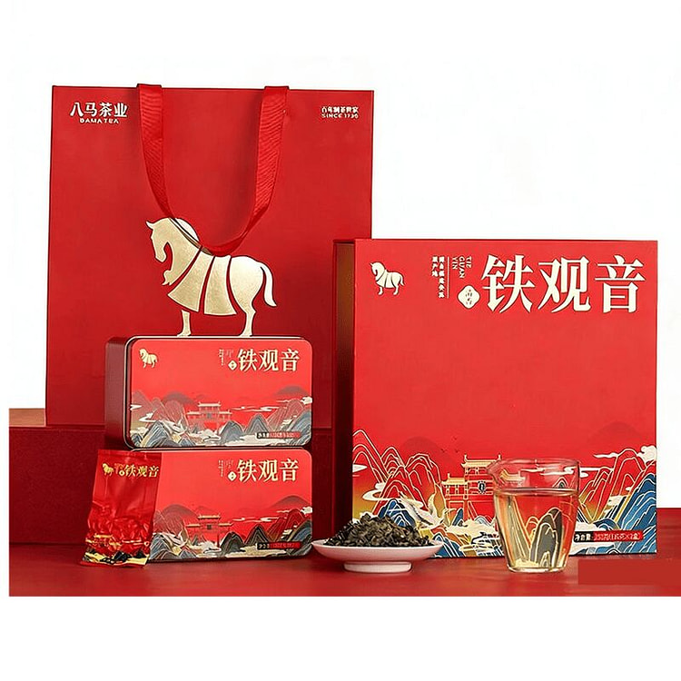 八马茶业安溪铁观音茶叶正味兰花香清香型乌龙茶送礼 252 克