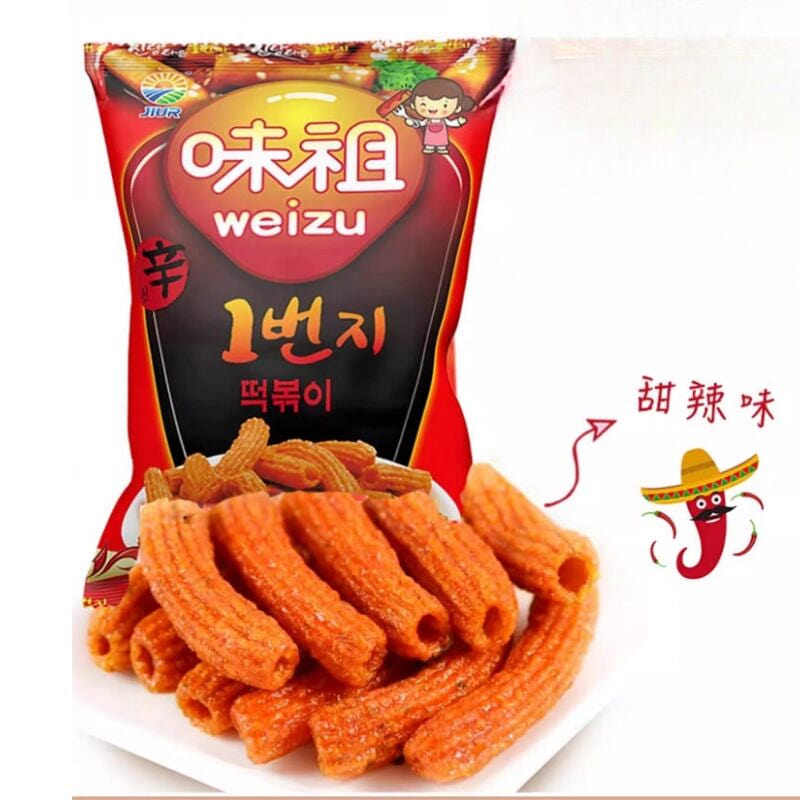 Korean sweet and spicy stir fried rice cake strips 100 g