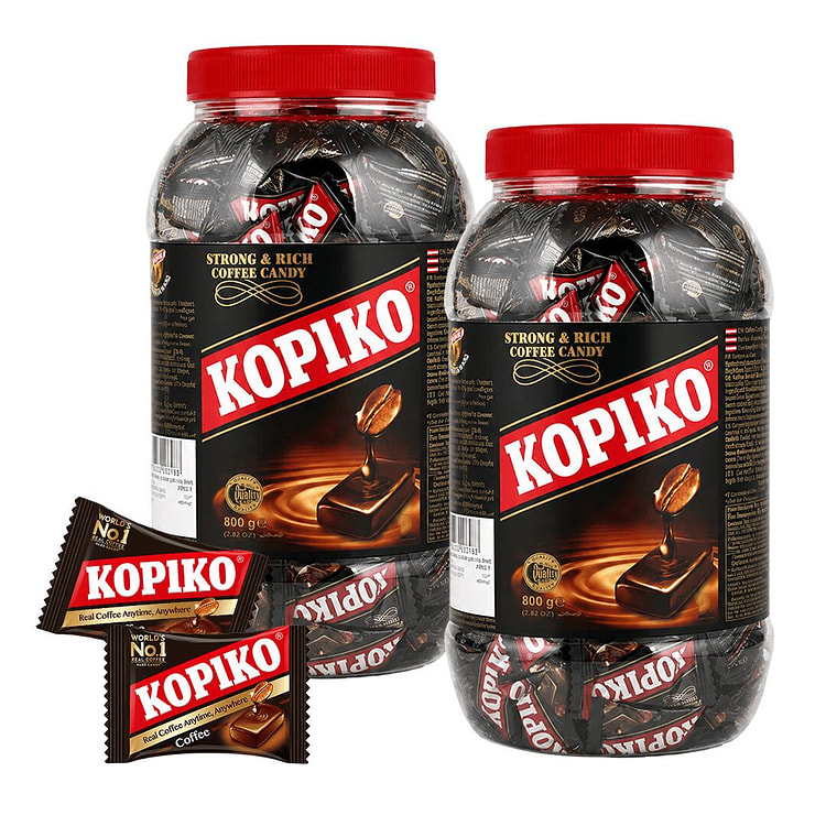 Kẹo Kopiko vị cà phê dạng hũ - 2 hũ 28.2 oz