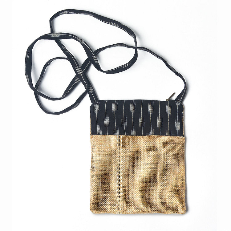 Ohrna JHULI Cross Body Bag - BeigeBlack