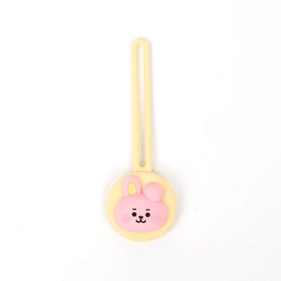 BT21 Little Buddy AirTag Cover Case with All in One Silicon Strap COOKY 4 oz