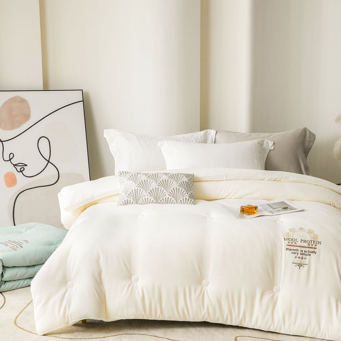 Australian cashmere protein quilt queen size 1 each