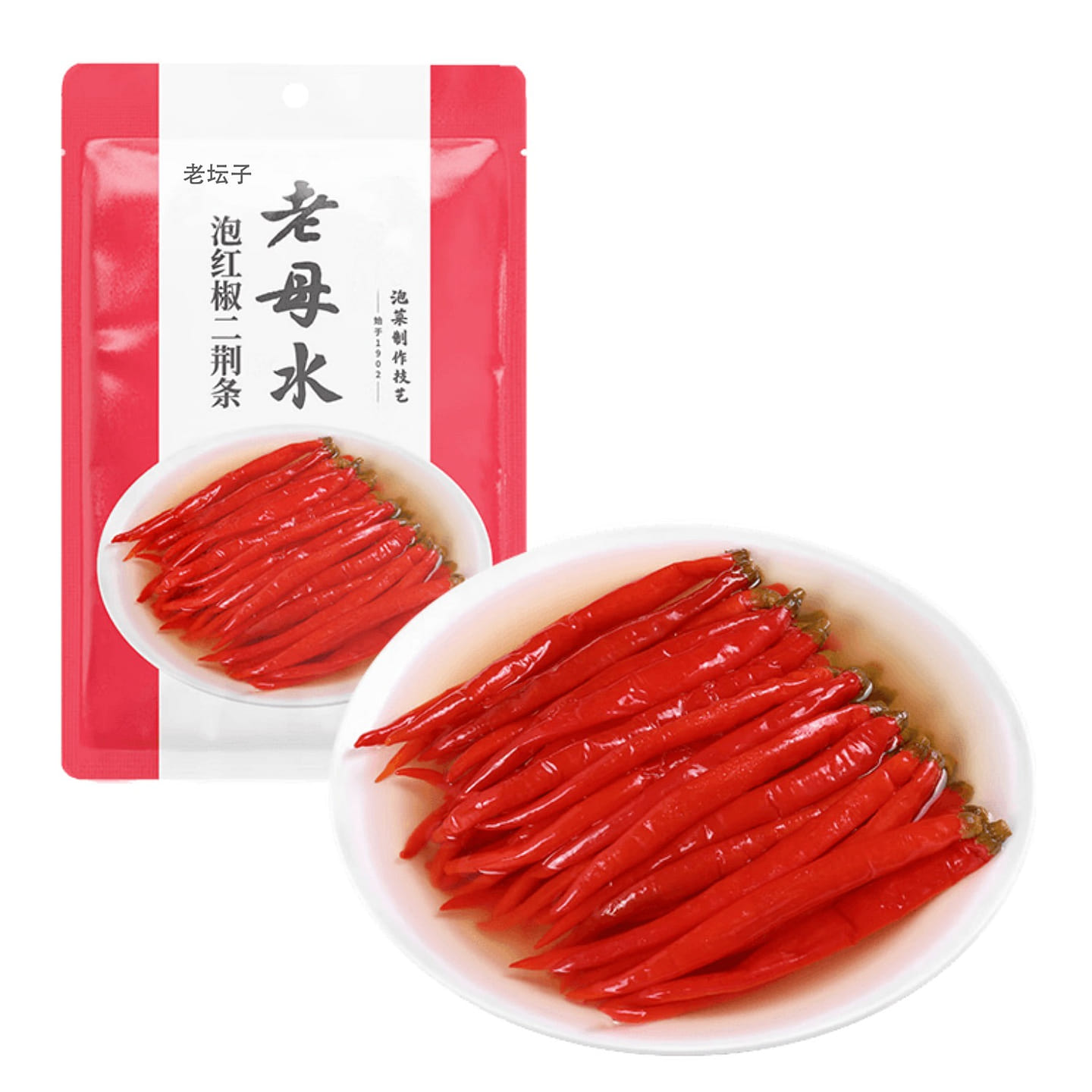 老坛子老母水泡二荆条200g 泡椒泡小米辣野山椒 200 克