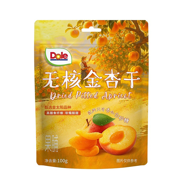 dole都乐无核金杏干高膳食纤维果干酸甜软糯果脯 100 克