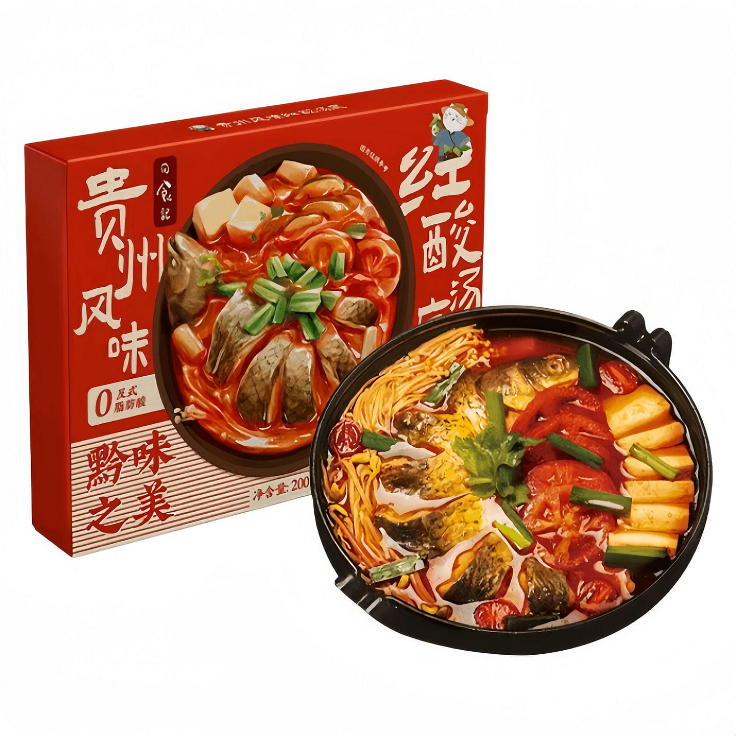 200g pack of red sour soup seasoning 200 g