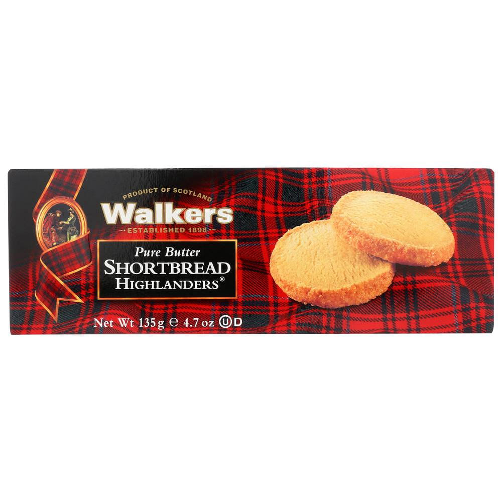 Walkers Shortbread Cookies, Pure Butter Shortbread Highlanders, 135 G. 1 each