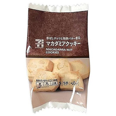 セブンイレブン マカダミアバタークッキー 5 枚 1 個