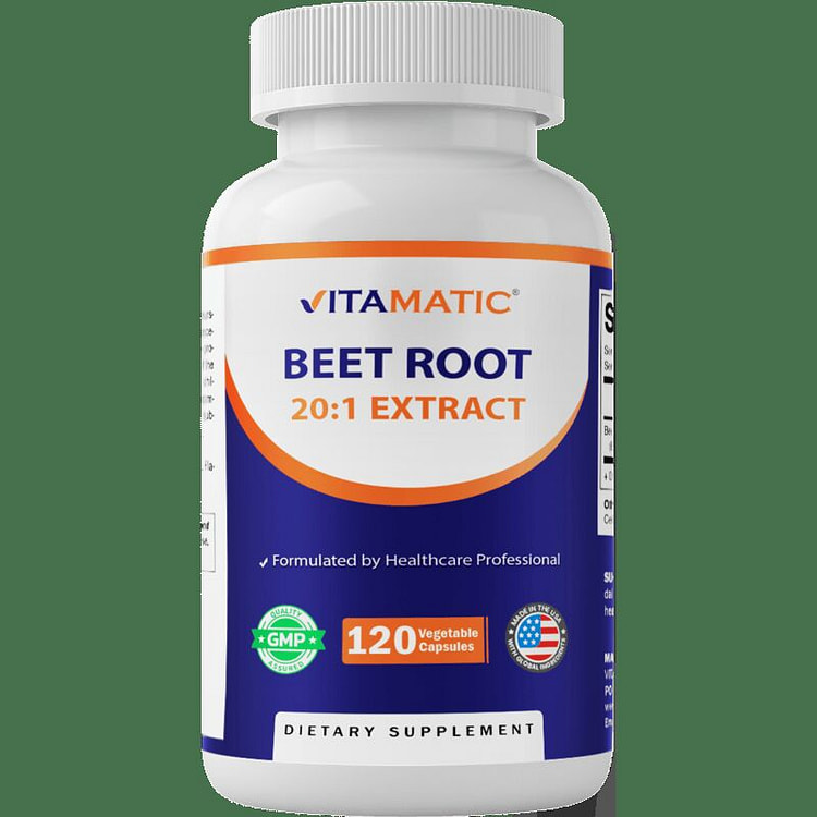 Beet Root 20:1 Extract - 120 Capsules 1 each