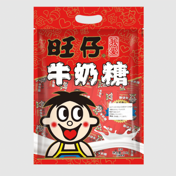 Hot-Kid Milk Chewy Candy Original Flavor 318g 1 each