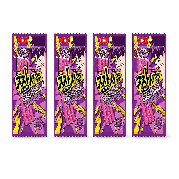 YEM Grape Sour Strip Gummy Candy*4pag 1 each