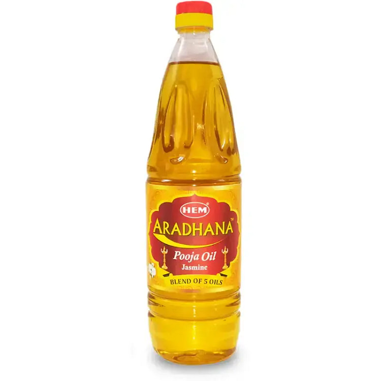 Hem Aradhana Pooja Oil (Jasmine), 900 ml bottle