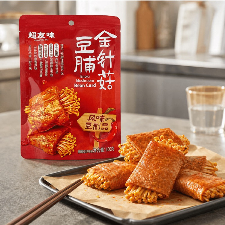 Dried Tofu With Enoki Mushroom 100 g