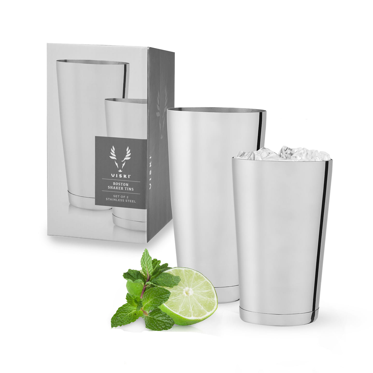 Stainless Shaker Tin Set by Viski 1 each