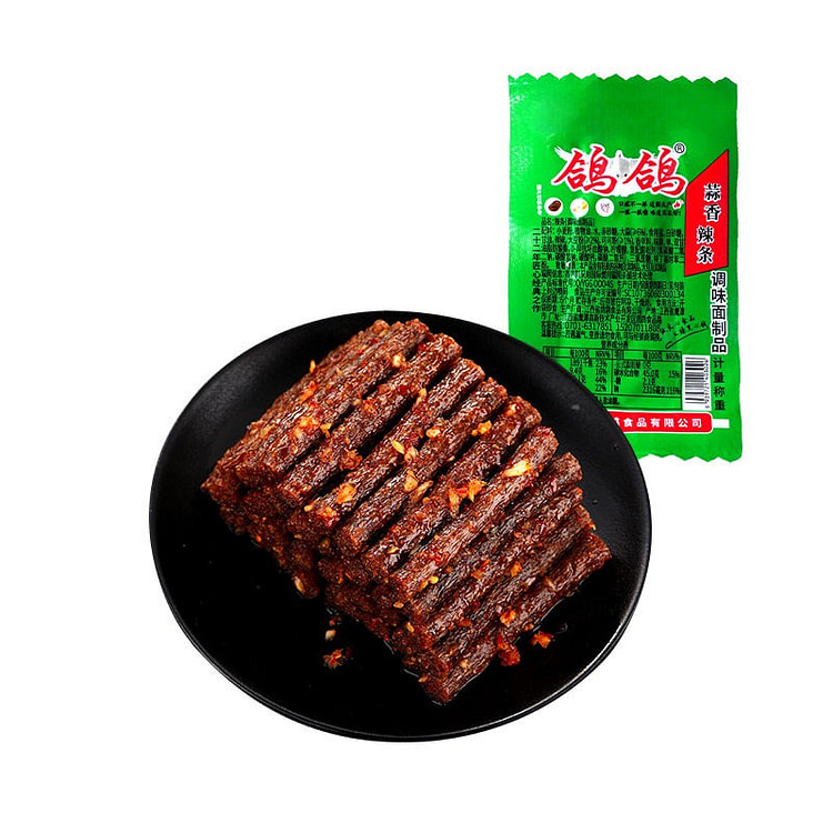 鸽鸽蒜香味辣条500g网红休闲零食小吃怀旧正品 500 克