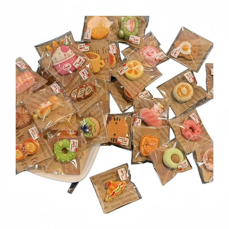 Tiny Miniature Dessert Food Toys 1pc Random Style 1 count