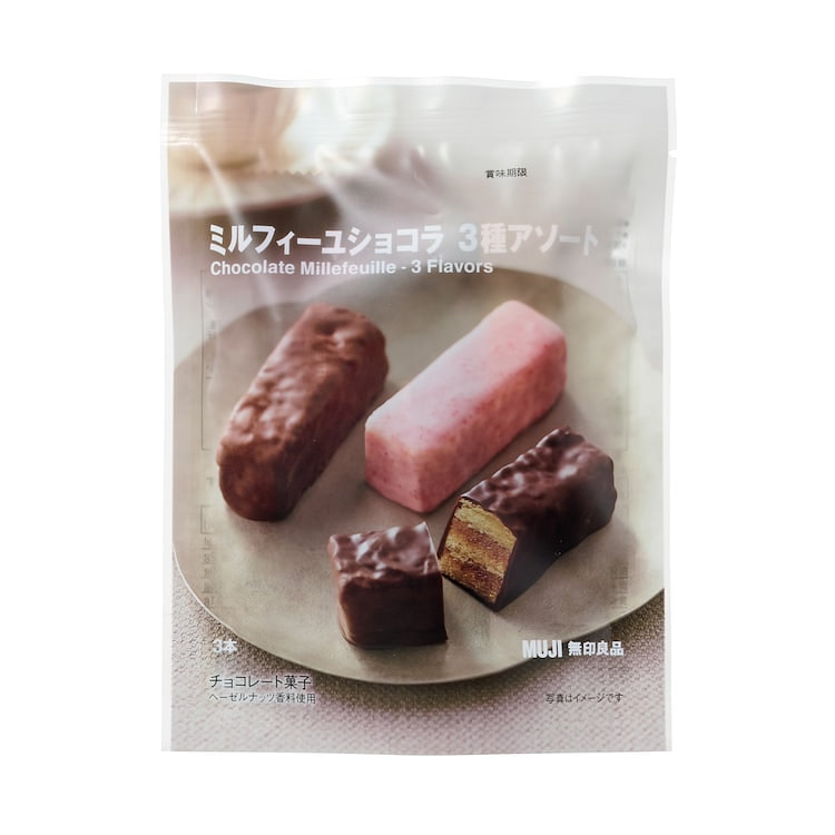 MUJI无印良品 巧克力千层酥 3枚 1 份
