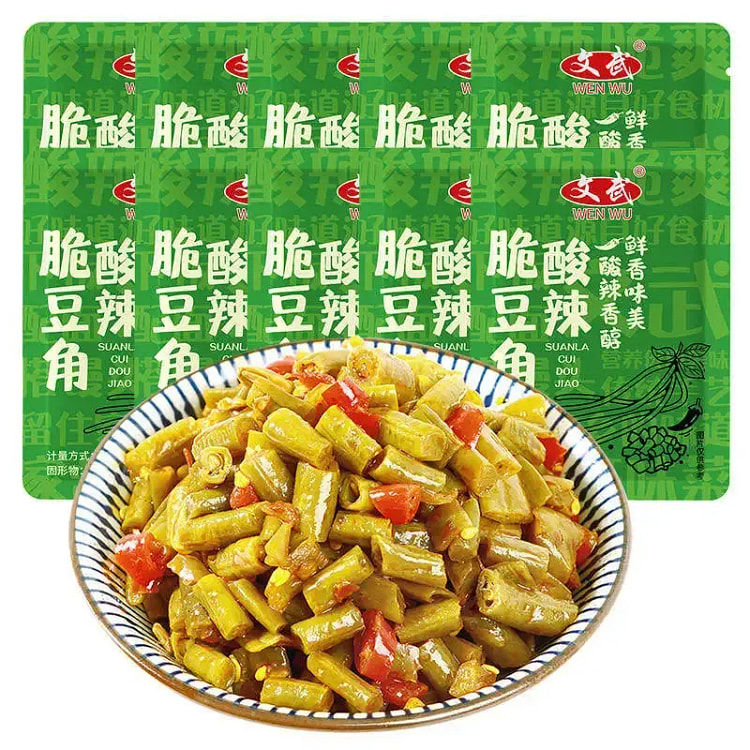 酸豆角独立小包装下饭小菜开胃味咸菜15g×8袋 120 克
