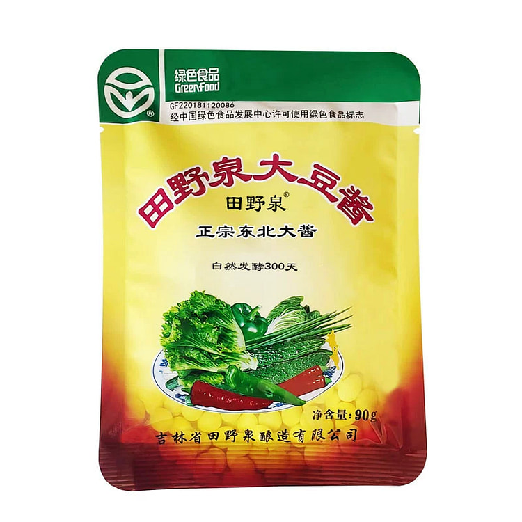正宗东北田野泉大豆酱调味酱90g*1袋