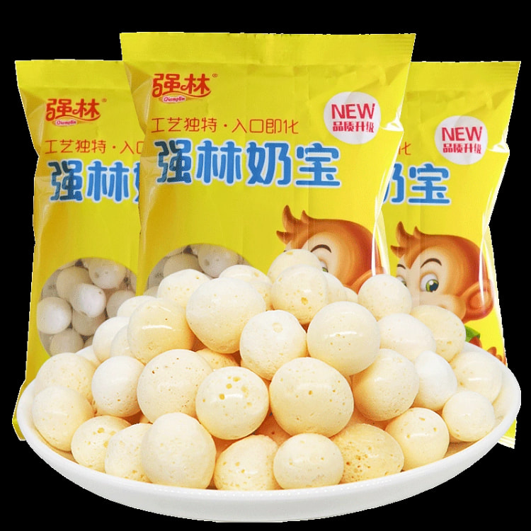 强林奶宝 原味AD钙奶宝奶豆 8090后儿时味道怀旧零食 膨化小吃 10g*10袋