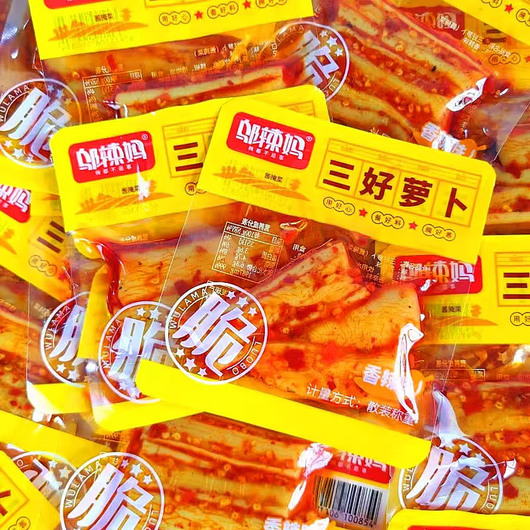 Wu La Ma Spicy Radish Sticks 250g*1 Bag 250 g