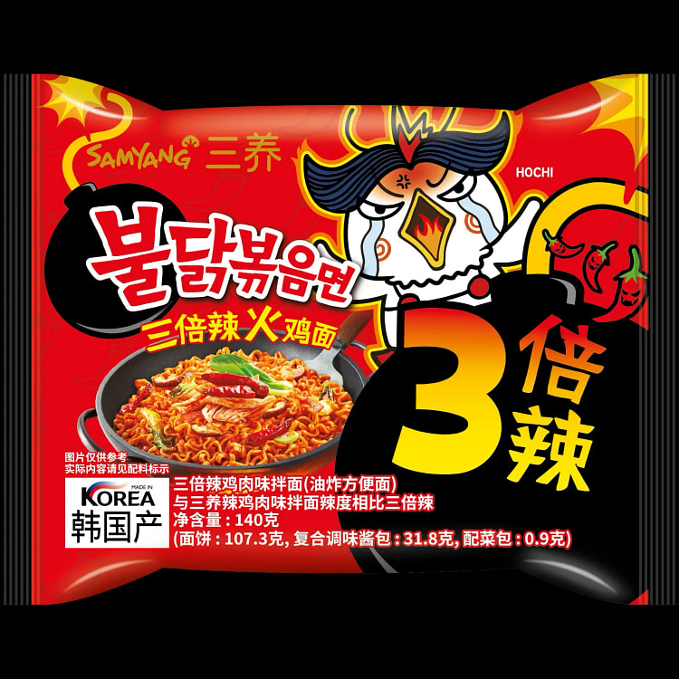 三养火鸡面三倍辣140g*1袋 140 克