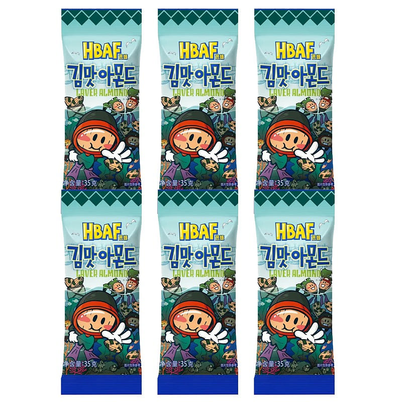 Korea Almond Seaweed Flavor 35g*6 210 g