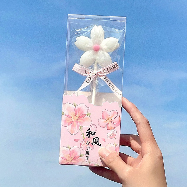 樱花棒棒糖 马卡龙白