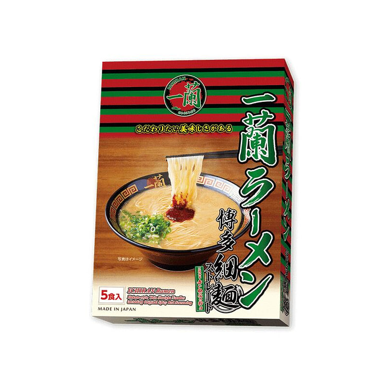 日本进口ichiran一兰拉面豚骨网红博多细面速食 620 克