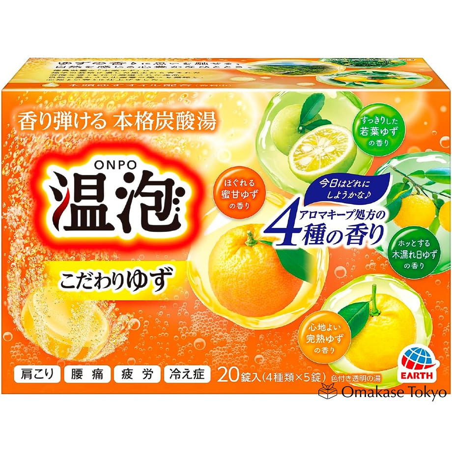 Earth ONPO Carbonated Water Special Yuzu 4Types 900 g