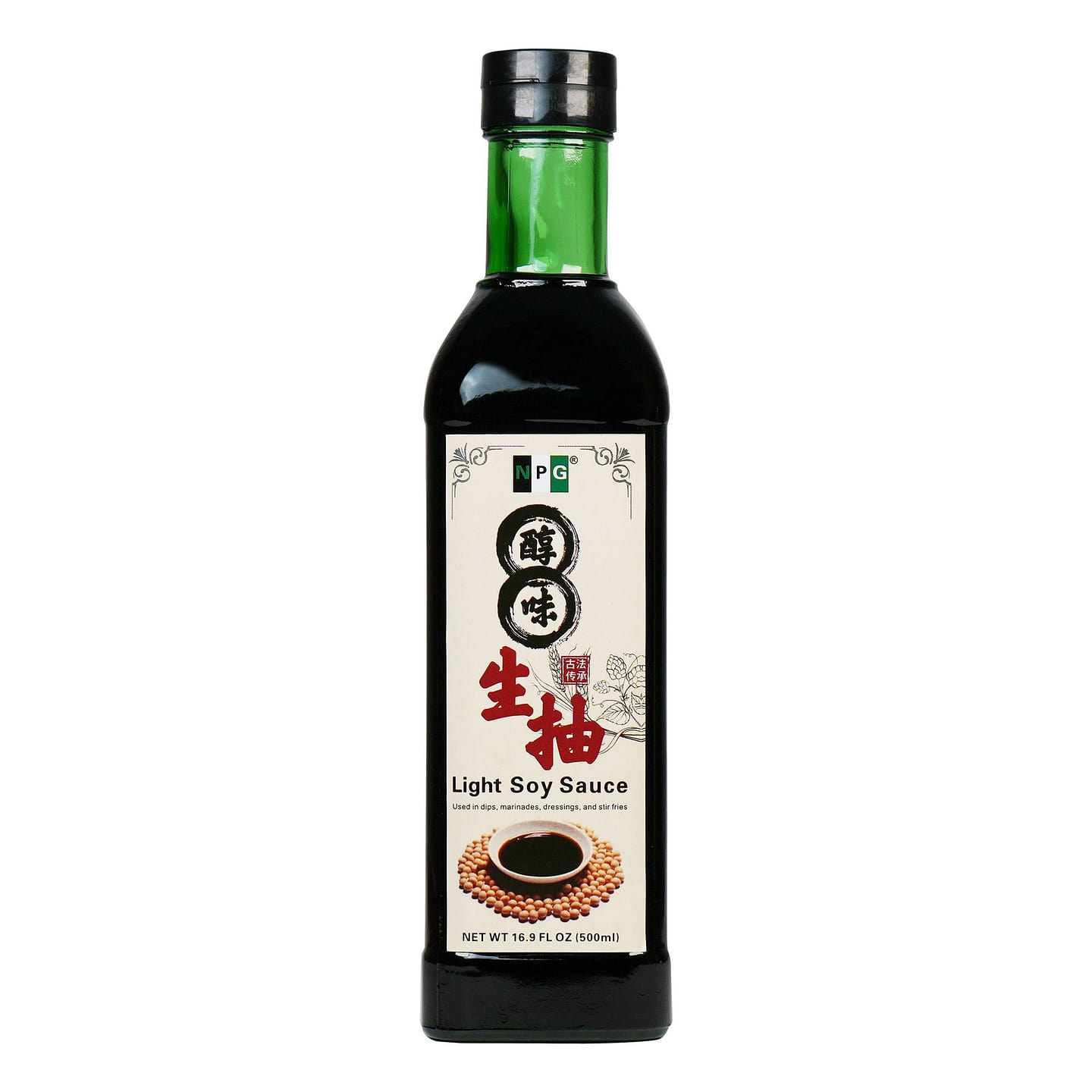 NPG Premium Light Soy Sauce 16.9 FL Oz 500 ml