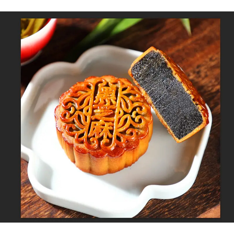 Black sesame flavor mooncake 100g*5 pieces 500 g