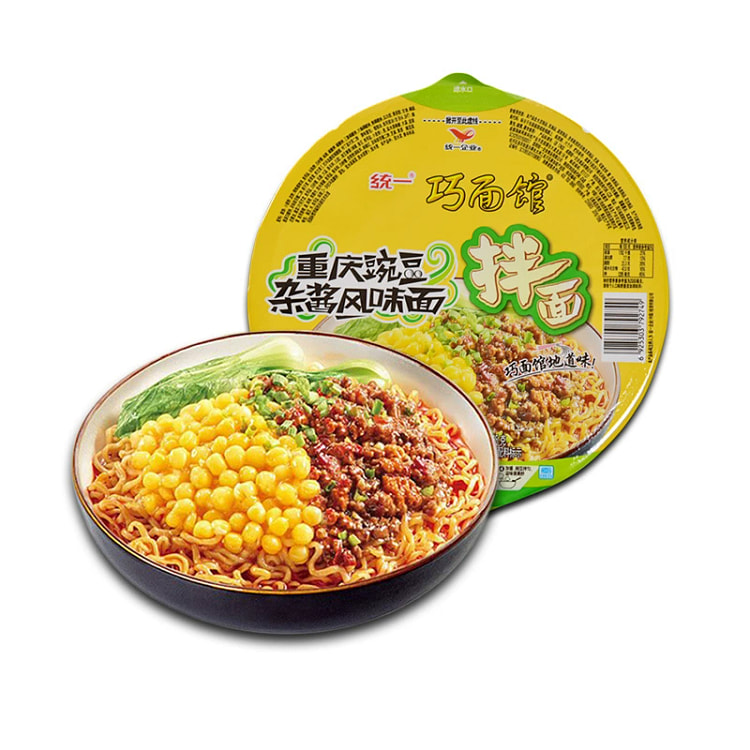 统一豌豆杂酱面3碗